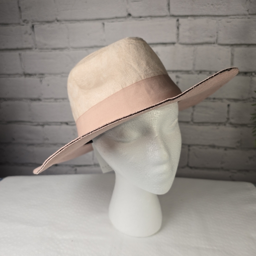 Luminary Suede Two Toned Pink Cowboy Style Hat Womens Nwt